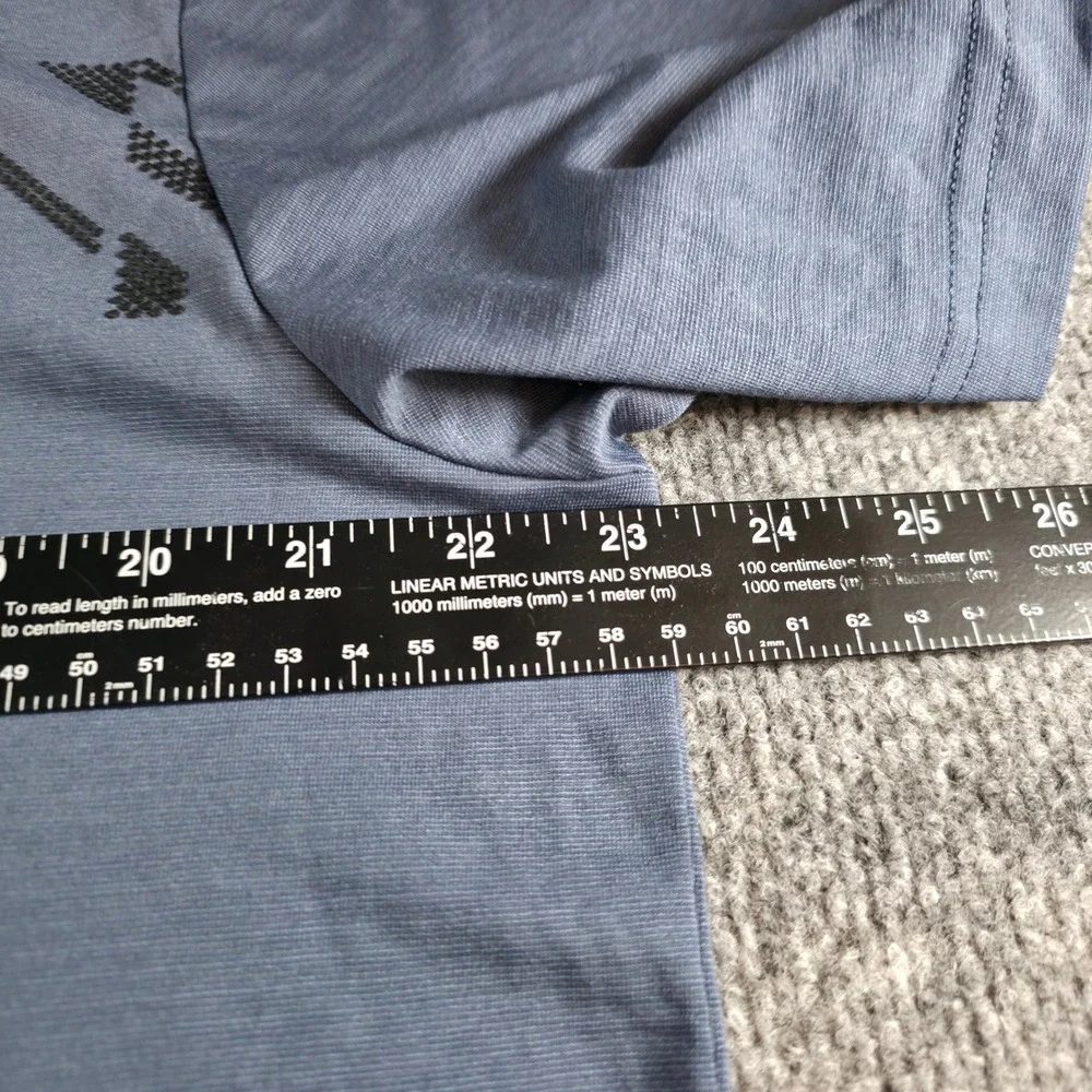 Travis Mathew All Day Access Polo Shirt Mens XL Blue Golf Trilogy Aviation - Picture 10 of 11